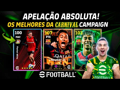 APELAÇÃO ABSOLUTA! NOVOS JOGADORES FREE E ÉPICOS, OS MELHORES DA CARNIVAL NO EFOOTBALL 2025 MOBILE