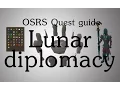 OSRS Lunar Diplomacy quest guide