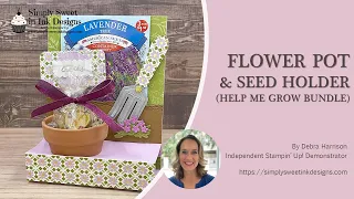 Help Me Grow Flower Pot Seed Holder