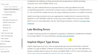 Option Strict On Off