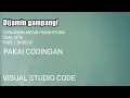 Cara hitung volume kubus pake kodingan - Visual Studio Code Kubus