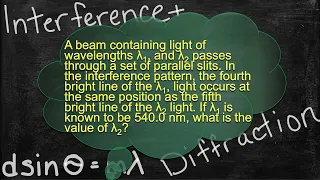 Physics Interference and Diffraction Problem Solver - Solving Mixed Slit and Grating Problems 3