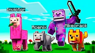 Nos CONVERTIMOS en ANIMALES 🦈😂 ESCONDITE de ANIMALES en MINECRAFT