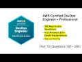 AWS Certified DevOps Engineer - Pro DOP-C02 Real Exam Questions Answers Part 10 Q181