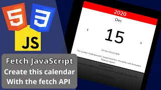 Fetch api javascript tutorial JavaScript html and css beginner project