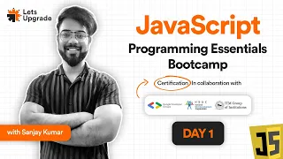 Day 1 Introduction to JavaScript JavaScript Programming Essentials Bootcamp 5 Days