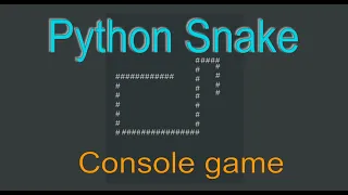 Python Console Retro Snake Game Tutorial