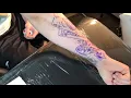 Aquarius tattoo tattoo hand card time lapse
