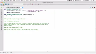 5 1 Kilometer Converter - Python