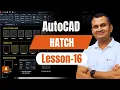AutoCAD Hatch Tutorial Fill Areas Like a Pro Pattern Scale Angle Lesson-16
