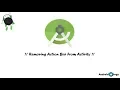 Removing ActionBar From Activity Android Studio AndroidOlogy