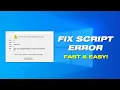 Fix Script Error - An Error Has Occurred In The Script On This Page In Windows 10 11