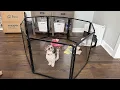 FXU AuraSpace Acrylic Indoor Dog Playpen - easily adjustable and easy to assemble