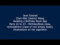 Java Tutorial Birt ay Book App 22 to 23