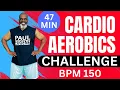 Download Lagu 47-Minute Cardio Aerobics Workout Challenge | Fast Paced 150 BPM | Calorie Burner | 5000* Steps