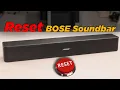 How to Reset Any Bose Soundbar - 300 500 600 700 900 Ultra