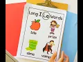 Long Vowel Sounds Posters Phonics Anchor Charts for Kindergarten 1st 2nd Grade Reading
