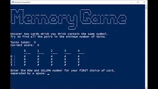 Simple memory game in python under 80 lines