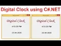 Digital Clock using C Net