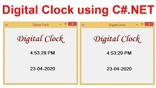 Digital Clock using C Net