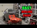 Husqvarna Zero Turn EASY Engine Swap RZ4621