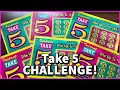 The Instant Take 5 Challenge Tickets Scratched Quick Picks Picked NY Lotto Scratch Session