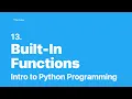 Python Programming - Built-In Functions