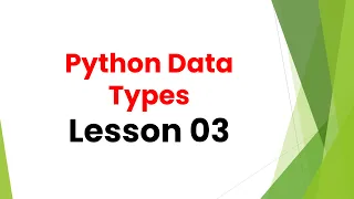Python Data Types Explained Beginner Tutorial
