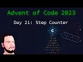 Advent of Code 2023 Python - Day 21 Step Counter