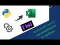 How to automate excel spreadsheets in python