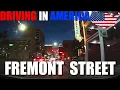Driving from Fremont Street Experience Parking Garage to Luxor Hotel Casino self parking