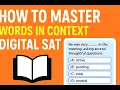 Master Words In Context Digital SAT Question 1 Test 10