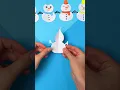 Easy DIY Paper Snowman Craft for the Holidays