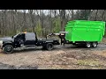 Unstacking Top shelf rolloff Dumpsters - KSK Landscaping