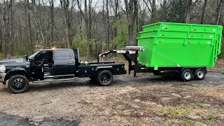 Unstacking Top shelf rolloff Dumpsters - KSK Landscaping