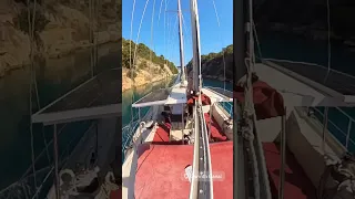 Corinth Canal 🇬🇷 #sailing #sailboat #boatlife #yachting #yachtlife #travel