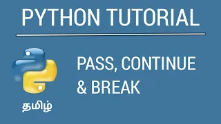 Python Control Statement Tamil Tutorial iCoding