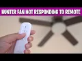 Hunter Fan Not Responding to Remote Hunter Ceiling Fan Remote Not Working Fix