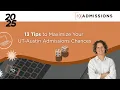 Kevin s 13 Tips to Maximize Your UT-Austin Admissions Chances