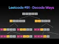 Leetcode 91 - Decode Ways DFS Dynamic Programming
