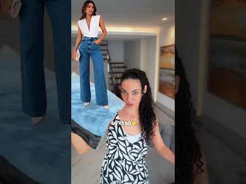 Provando looks elegantes  e calça jeans da SHEIN