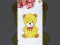 Color a Cute Teddy Bear Easy Tutorial for Beginners