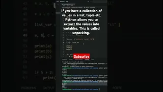 python unpack a collection