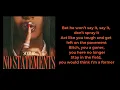 ScarLip - No Statements (Lyrics)
