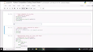 Input with spaces Competitive Coding with Python
