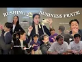 rushing 2 business frats my rush process lots of events business casual interviews and more