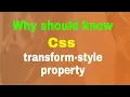 Css transform style property bangla tutorials 2021