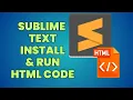 How To Install Sublime Text And Run HTML 2024