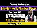 Introduction to Number Theory Lecture 01 Division Algorithm GCD Euclidean Algorithm PRADEEP GIRI SIR