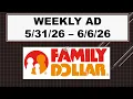 FAMILY DOLLAR WEEKLY AD 26 - 26